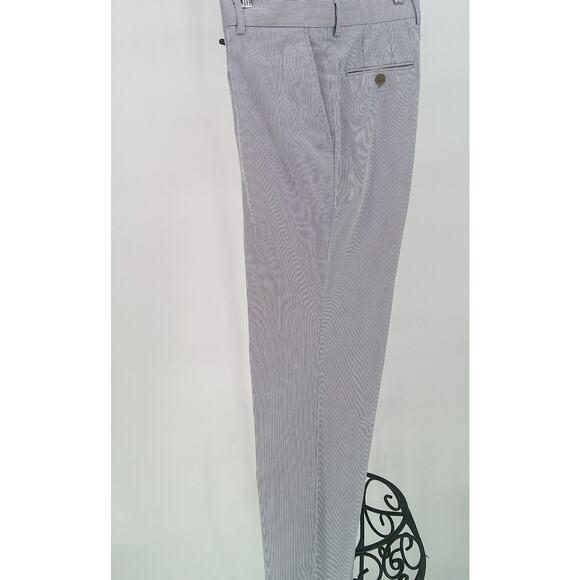 Nautica Mens Blue Pin Striped Modern Fit Single Breasted 2-Piece Suit 38R 34x30 - Picture 5 of 15